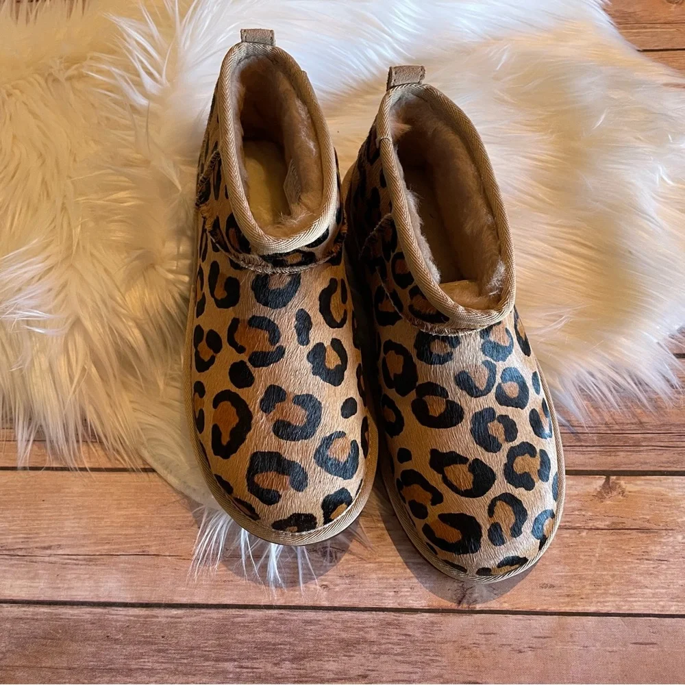 UGG Ultra Mini Classic Genuine Calf Hair Bootie - Picture 6 of 8